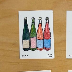 Inciardi Wine Bottle Mini Print